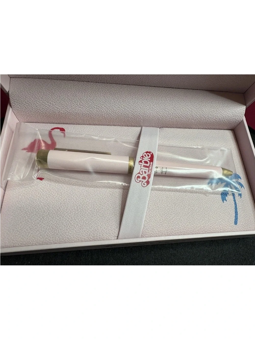 Montegrappa Barbie The Movie Icon Ballpoint Pen Yellow Gold Pink ISZEBBAS_1 New